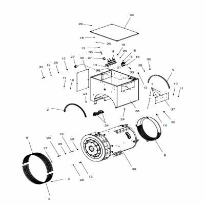 Alternator and Mounting, continued  交流發(fā)電機(jī)和安裝，&amp;ldquo;GM91650,&amp;rdquo;&amp;ldquo;40MDDCA,&amp;rdquo;&amp;ldquo;55MDDCB ,&amp;rdquo;&amp;ldquo;65MDDCC,&amp;rdquo;&a